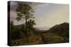 Country Lane to Greenwood Lake, 1846-Jasper Francis Cropsey-Stretched Canvas