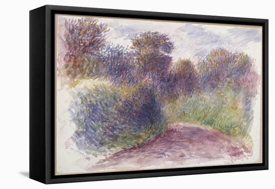 Country Lane (W/C on White Wove Paper)-Pierre-Auguste Renoir-Framed Stretched Canvas