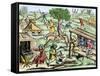 Country Life in France in the Late Middle Ages-null-Framed Stretched Canvas