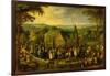 Country Life with a Wedding Scene-Jan Brueghel the Elder-Framed Giclee Print