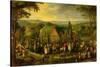 Country Life with a Wedding Scene-Jan Brueghel the Elder-Stretched Canvas