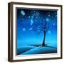 Country Lights - Silence-Cindy Thornton-Framed Art Print