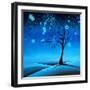 Country Lights - Silence-Cindy Thornton-Framed Art Print