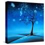 Country Lights - Silence-Cindy Thornton-Stretched Canvas