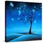 Country Lights - Silence-Cindy Thornton-Stretched Canvas