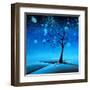 Country Lights - Silence-Cindy Thornton-Framed Art Print