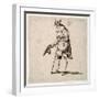 Country Man Standing and Doffing His Cap-Johann Wilhelm Baur-Framed Giclee Print