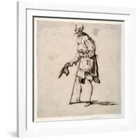 Country Man Standing and Doffing His Cap-Johann Wilhelm Baur-Framed Giclee Print