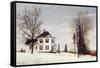 Country Manor House-David Knowlton-Framed Stretched Canvas