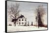 Country Manor House-David Knowlton-Framed Stretched Canvas