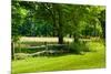 Country Meadow Wooden Fence in Berkshires Photo Poster Print-null-Mounted Poster