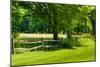 Country Meadow Wooden Fence in Berkshires Photo Poster Print-null-Mounted Poster