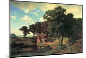 Country Mill-Albert Bierstadt-Mounted Premium Giclee Print