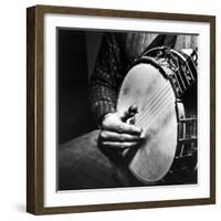 Country Music: Close Up of Banjo Being Played-Eric Schaal-Framed Photographic Print