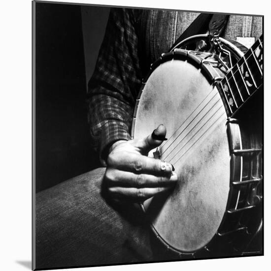 Country Music: Close Up of Banjo Being Played-Eric Schaal-Mounted Photographic Print