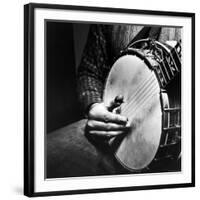 Country Music: Close Up of Banjo Being Played-Eric Schaal-Framed Photographic Print