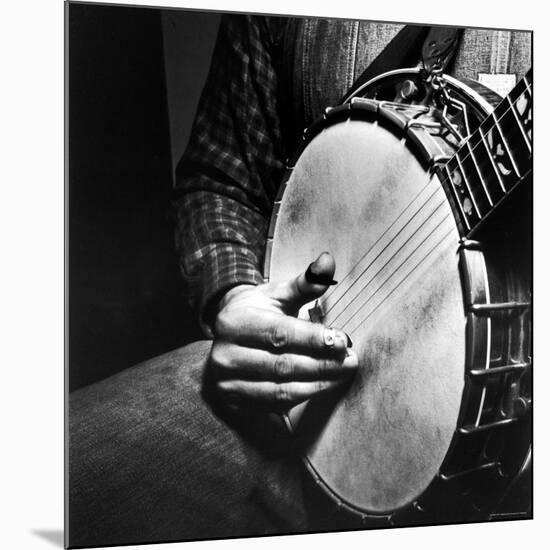 Country Music: Close Up of Banjo Being Played-Eric Schaal-Mounted Photographic Print