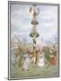 Country People Dance Round the Maypole the Girls Ducking in and out of the Ring Formed by the Men-E. Casella-Mounted Art Print