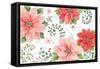 Country Poinsettias I-Daphne Brissonnet-Framed Stretched Canvas