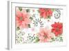 Country Poinsettias I-Daphne Brissonnet-Framed Art Print