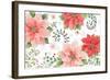 Country Poinsettias I-Daphne Brissonnet-Framed Art Print