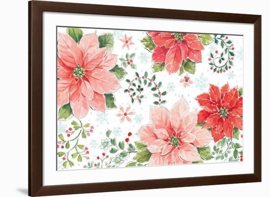 Country Poinsettias I-Daphne Brissonnet-Framed Art Print