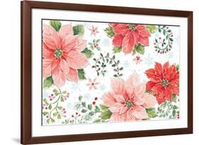 Country Poinsettias I-Daphne Brissonnet-Framed Art Print