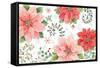 Country Poinsettias I-Daphne Brissonnet-Framed Stretched Canvas