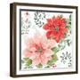 Country Poinsettias II-Daphne Brissonnet-Framed Art Print