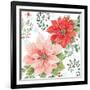 Country Poinsettias II-Daphne Brissonnet-Framed Art Print