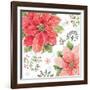 Country Poinsettias III-Daphne Brissonnet-Framed Art Print