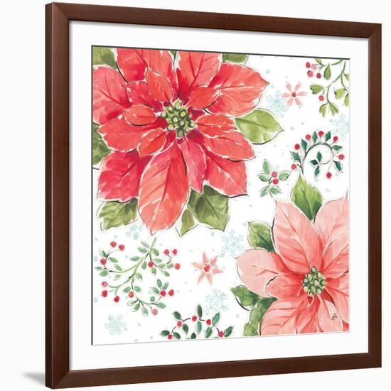 Country Poinsettias III-Daphne Brissonnet-Framed Art Print