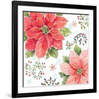 Country Poinsettias III-Daphne Brissonnet-Framed Art Print