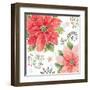 Country Poinsettias III-Daphne Brissonnet-Framed Art Print