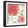 Country Poinsettias III-Daphne Brissonnet-Framed Art Print