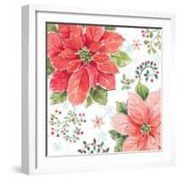 Country Poinsettias III-Daphne Brissonnet-Framed Art Print