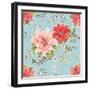 Country Poinsettias Step 01B-Daphne Brissonnet-Framed Art Print