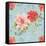 Country Poinsettias Step 01B-Daphne Brissonnet-Framed Stretched Canvas