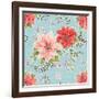 Country Poinsettias Step 01B-Daphne Brissonnet-Framed Art Print