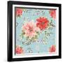 Country Poinsettias Step 01B-Daphne Brissonnet-Framed Art Print