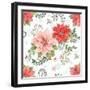 Country Poinsettias Step 01C-Daphne Brissonnet-Framed Art Print