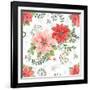 Country Poinsettias Step 01C-Daphne Brissonnet-Framed Art Print