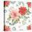 Country Poinsettias Step 01C-Daphne Brissonnet-Stretched Canvas