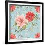 Country Poinsettias Step 01D-Daphne Brissonnet-Framed Art Print