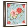 Country Poinsettias Step 01D-Daphne Brissonnet-Framed Art Print