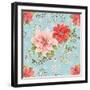 Country Poinsettias Step 01D-Daphne Brissonnet-Framed Art Print