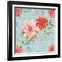 Country Poinsettias Step 01D-Daphne Brissonnet-Framed Art Print