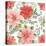 Country Poinsettias Step 02A-Daphne Brissonnet-Stretched Canvas