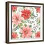 Country Poinsettias Step 02A-Daphne Brissonnet-Framed Art Print