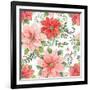 Country Poinsettias Step 02A-Daphne Brissonnet-Framed Art Print